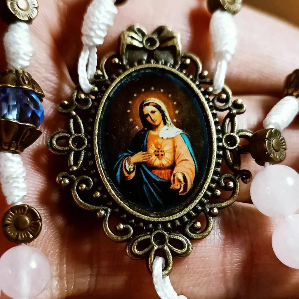 Terço Imaculado Coração de Maria (Microcord)