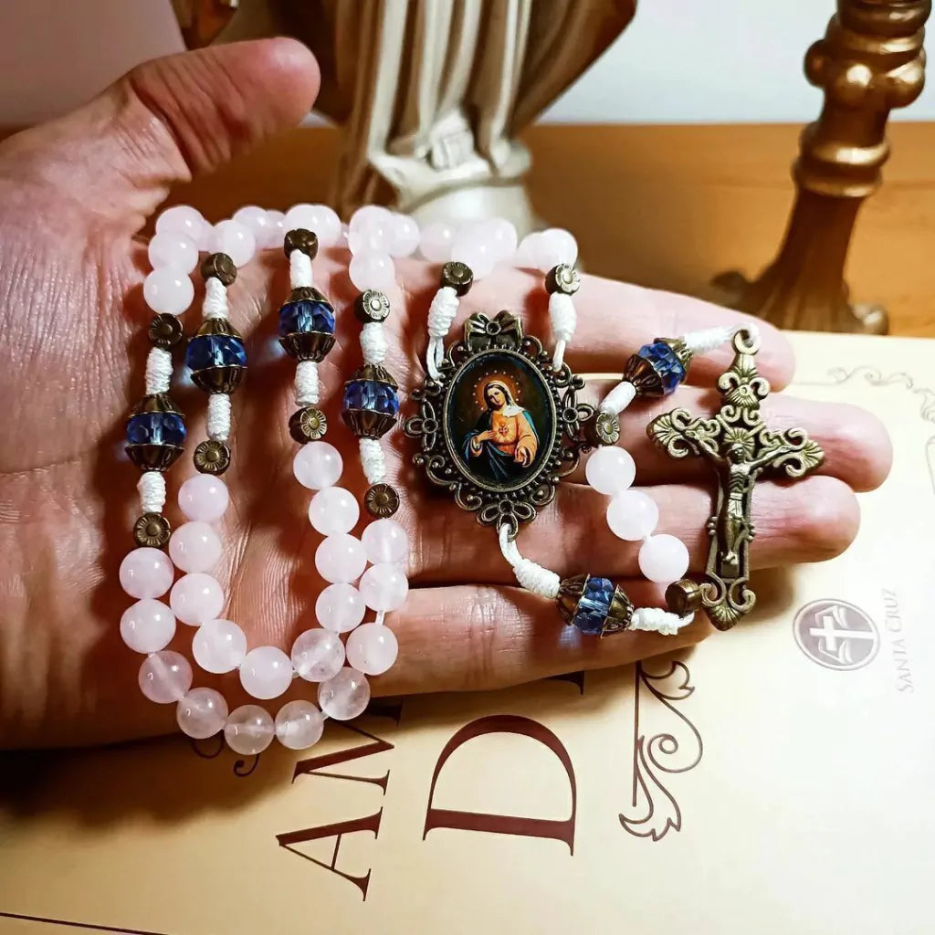 Terço Imaculado Coração de Maria (Microcord)